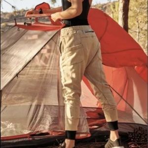 Free People Sweatpants Stretch Waist June Bug Tan